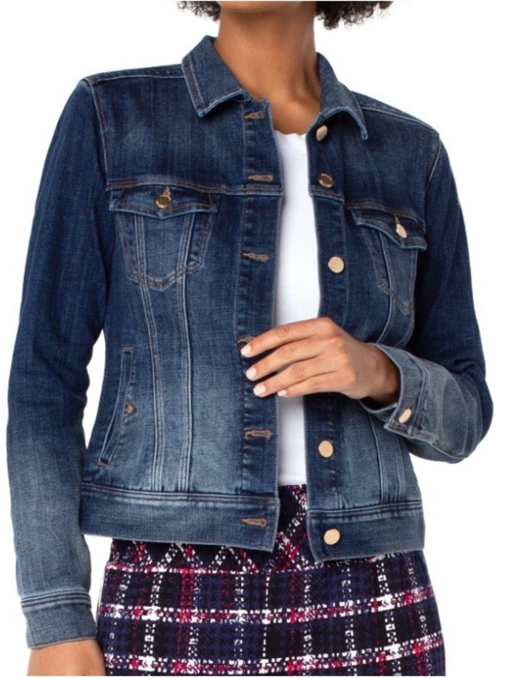 Liverpool Classic Denim Jacket in Glenwood